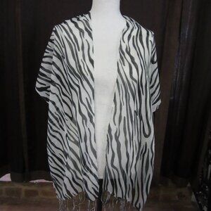 Women Zebra Print Scarf/Wrap